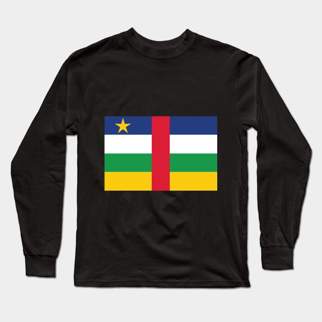 Central African Republic Long Sleeve T-Shirt by Wickedcartoons